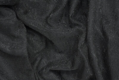 KUŞ MODEL SİYAH RENK TEK KANAT Hazır dikilmiş Pileli Fon Perde 300*260 cm - 8