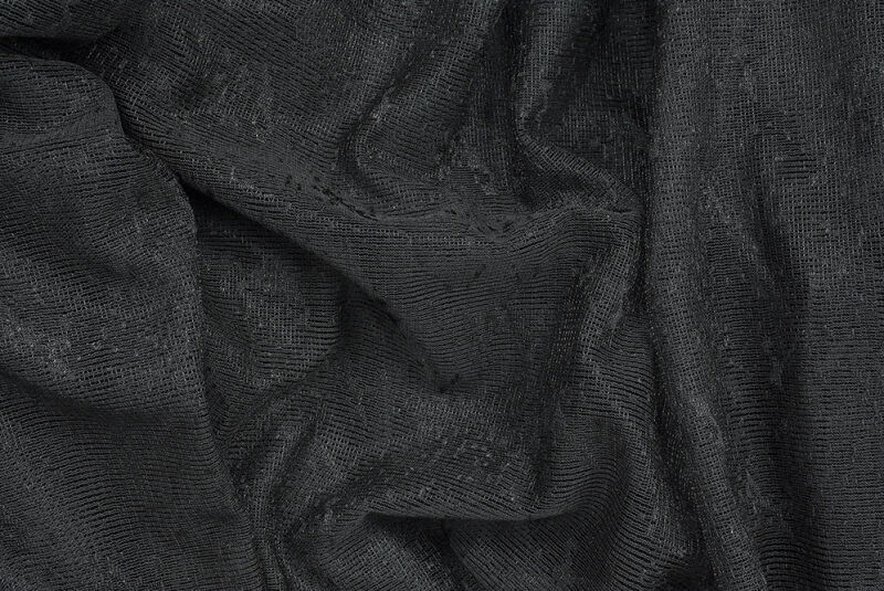 KUŞ MODEL SİYAH RENK TEK KANAT Hazır dikilmiş Pileli Fon Perde 300*260 cm - 8