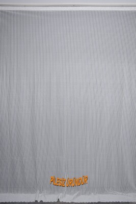 MAKARNA KDK MODEL KREM RENK PİLESİZ TEK KANAT Fon Perde 300*260 cm - AKÇA TEKSTİL