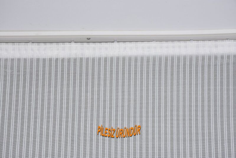 MAKARNA KDK MODEL KREM RENK PİLESİZ TEK KANAT Fon Perde 300*260 cm - 2