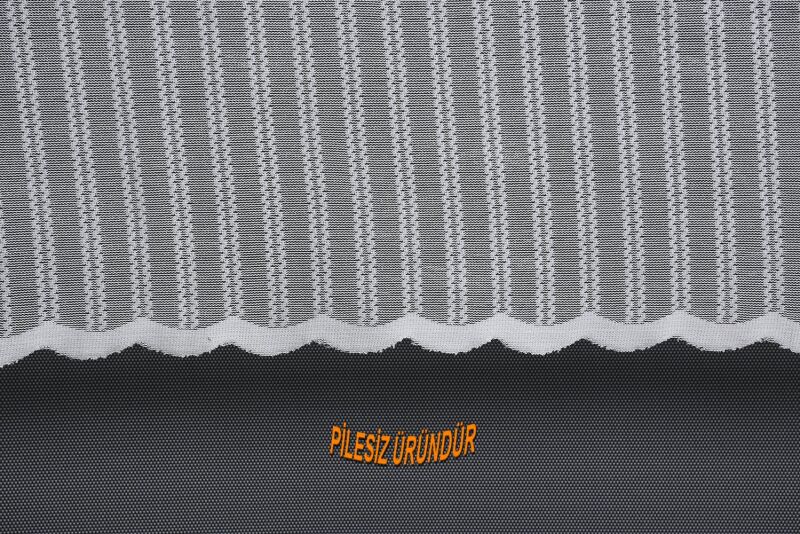 MAKARNA KDK MODEL KREM RENK PİLESİZ TEK KANAT Fon Perde 300*260 cm - 5