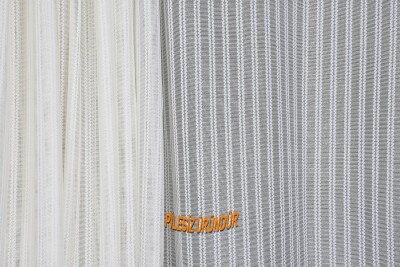 MAKARNA KDK MODEL KREM RENK PİLESİZ TEK KANAT Fon Perde 300*260 cm - 7