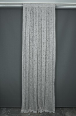 MİKRO MODEL GRİ RENK TEK KANAT Pileli Fon Perde 75*260 cm - AKÇA TEKSTİL