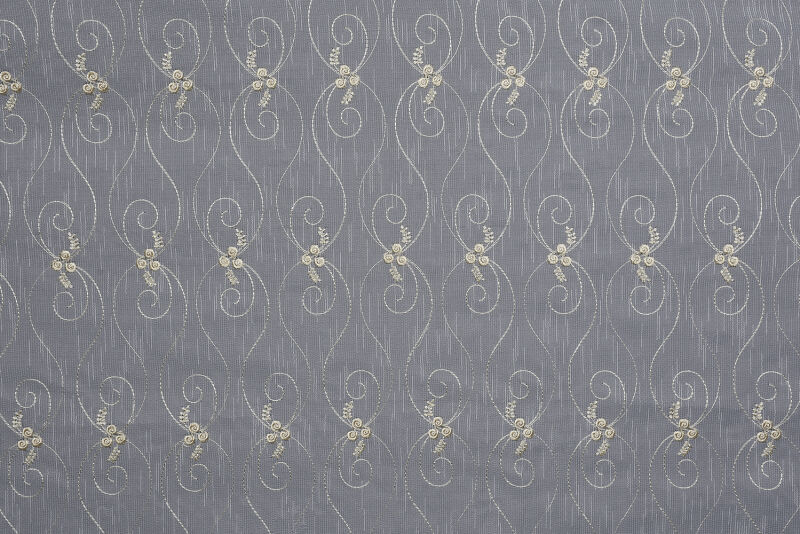 NAKIŞ 10 MODEL KREM RENK TEK KANAT Hazır dikilmiş Pileli Fon Perde 300*260 cm - 3