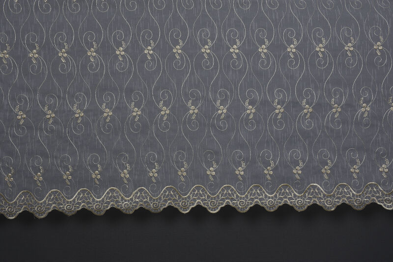 NAKIŞ 10 MODEL KREM RENK TEK KANAT Hazır dikilmiş Pileli Fon Perde 300*260 cm - 6