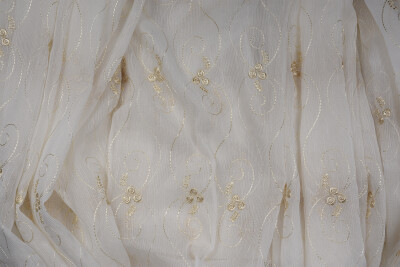 NAKIŞ 10 MODEL KREM RENK TEK KANAT Hazır dikilmiş Pileli Fon Perde 300*260 cm - 8