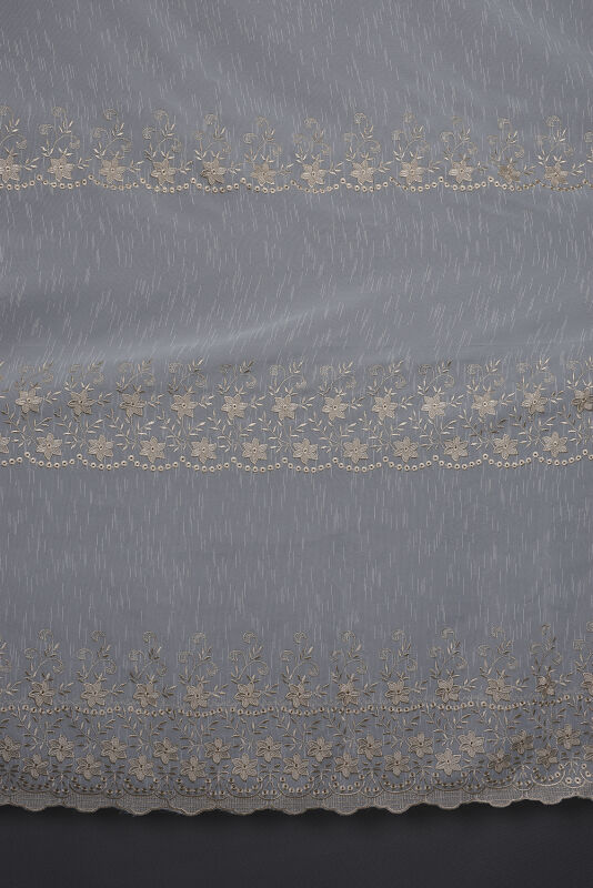 NAKIŞ 11 MODEL KREM RENK TEK KANAT Hazır dikilmiş Pileli Fon Perde 300*260 cm - 5