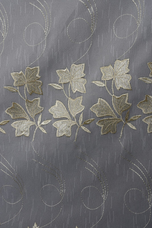 NAKIŞ 13 MODEL KREM RENK TEK KANAT Hazır dikilmiş Pileli Fon Perde 300*260 cm - 6