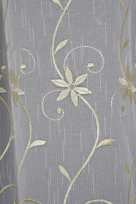 NAKIŞ 14 MODEL KREM RENK TEK KANAT Hazır dikilmiş Pileli Fon Perde 300*260 cm - 2