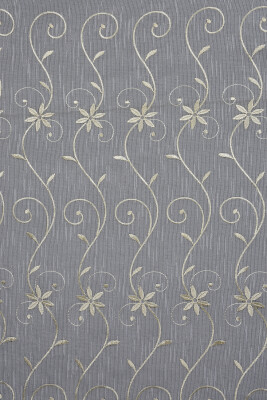 NAKIŞ 14 MODEL KREM RENK TEK KANAT Hazır dikilmiş Pileli Fon Perde 300*260 cm - 8