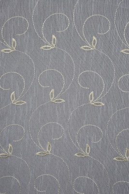 NAKIŞ 15 MODEL KREM RENK TEK KANAT Hazır dikilmiş Pileli Fon Perde 300*260 cm - 6