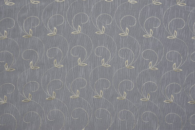 NAKIŞ 15 MODEL KREM RENK TEK KANAT Hazır dikilmiş Pileli Fon Perde 300*260 cm - 5