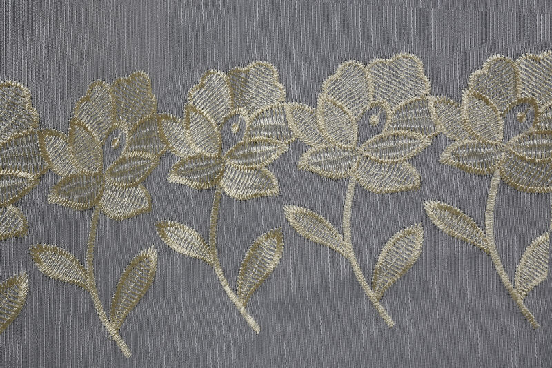 NAKIŞ 3 MODEL KREM KREM RENK TEK KANAT Hazır dikilmiş Pileli Fon Perde 300*260 cm - 3