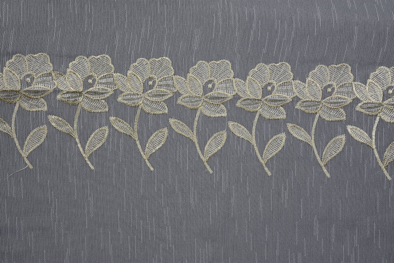 NAKIŞ 3 MODEL KREM KREM RENK TEK KANAT Hazır dikilmiş Pileli Fon Perde 300*260 cm - 9