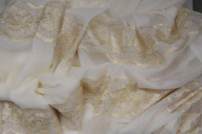 NAKIŞ 3 MODEL KREM KREM RENK TEK KANAT Hazır dikilmiş Pileli Fon Perde 300*260 cm - 13