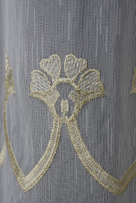 NAKIŞ 4 MODEL KREM KREM RENK TEK KANAT Hazır dikilmiş Pileli Fon Perde 300*260 cm - 7