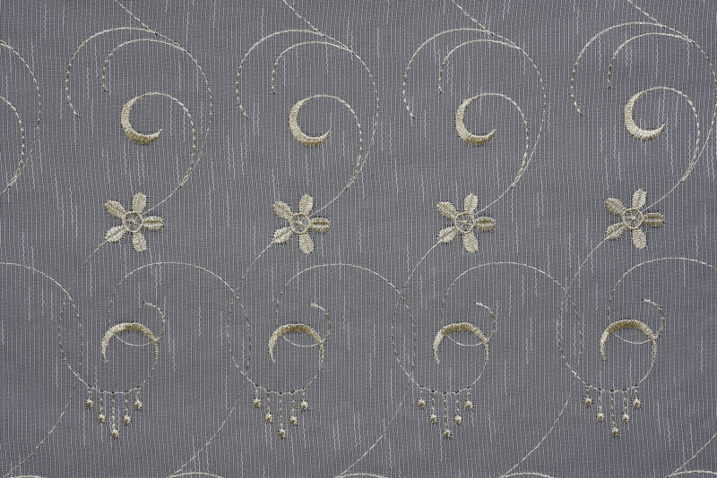 NAKIŞ 5 MODEL KREM KREM RENK TEK KANAT Hazır dikilmiş Pileli Fon Perde 300*260 cm - 7