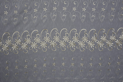 NAKIŞ 5 MODEL KREM KREM RENK TEK KANAT Hazır dikilmiş Pileli Fon Perde 300*260 cm - 9