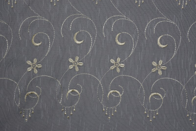 NAKIŞ 5 MODEL KREM KREM RENK TEK KANAT Hazır dikilmiş Pileli Fon Perde 300*260 cm - 11