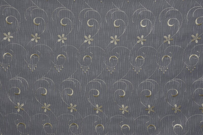 NAKIŞ 5 MODEL KREM KREM RENK TEK KANAT Hazır dikilmiş Pileli Fon Perde 300*260 cm - 5