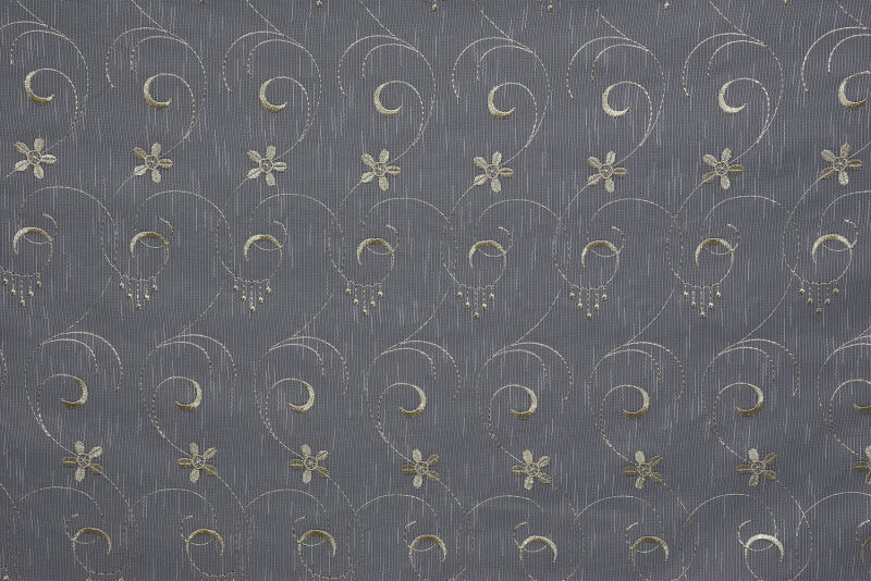 NAKIŞ 5 MODEL KREM KREM RENK TEK KANAT Hazır dikilmiş Pileli Fon Perde 300*260 cm - 5