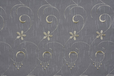 NAKIŞ 5 MODEL KREM KREM RENK TEK KANAT Hazır dikilmiş Pileli Fon Perde 300*260 cm - 7