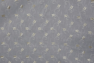 NAKIŞ 6 MODEL KREM RENK TEK KANAT Hazır dikilmiş Pileli Fon Perde 300*260 cm - 4