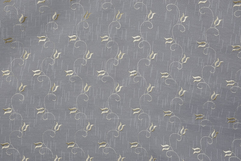 NAKIŞ 6 MODEL KREM RENK TEK KANAT Hazır dikilmiş Pileli Fon Perde 300*260 cm - 4