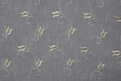 NAKIŞ 6 MODEL KREM RENK TEK KANAT Hazır dikilmiş Pileli Fon Perde 300*260 cm - 5