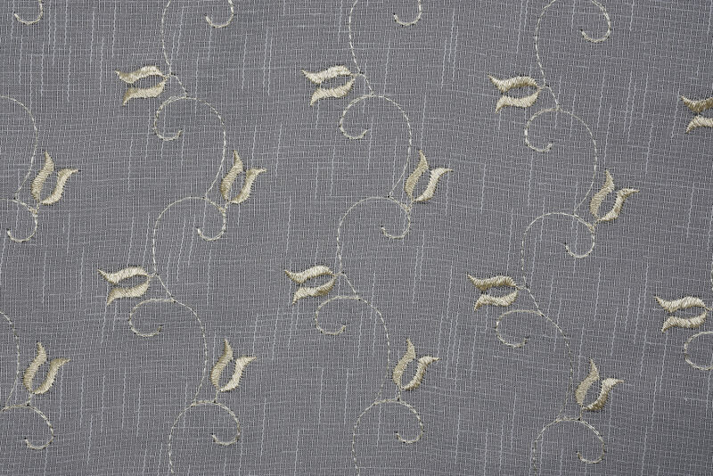 NAKIŞ 6 MODEL KREM RENK TEK KANAT Hazır dikilmiş Pileli Fon Perde 300*260 cm - 5