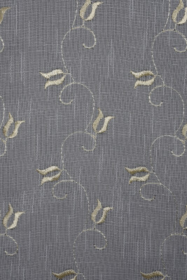 NAKIŞ 6 MODEL KREM RENK TEK KANAT Hazır dikilmiş Pileli Fon Perde 300*260 cm - 7