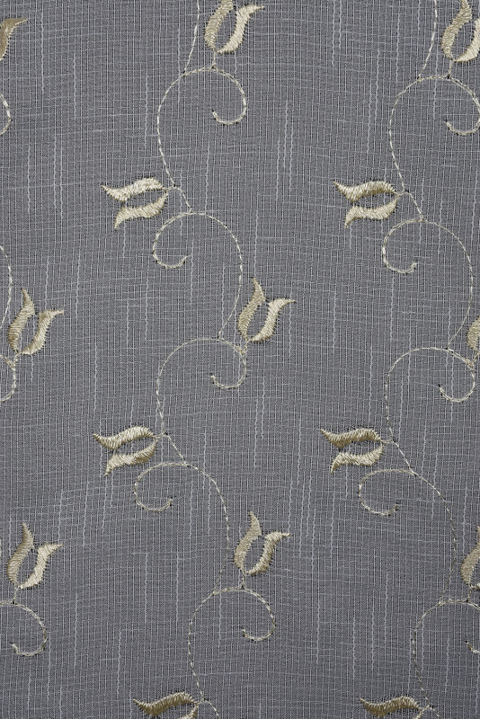 NAKIŞ 6 MODEL KREM RENK TEK KANAT Hazır dikilmiş Pileli Fon Perde 300*260 cm - 7