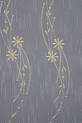 NAKIŞ 7 MODEL KREM RENK TEK KANAT Hazır dikilmiş Pileli Fon Perde 300*260 cm - 6