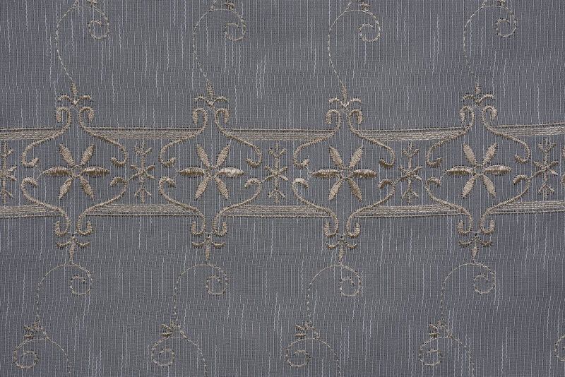 NAKIŞ 8 MODEL KREM RENK TEK KANAT Hazır dikilmiş Pileli Fon Perde 300*260 cm - 6