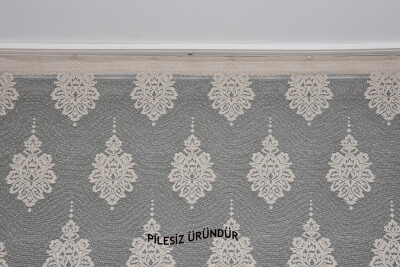 NOKTALI DAMAKS MODEL VİZON RENK PİLESİZ TEK KANAT Fon Perde 300*260 cm - 4