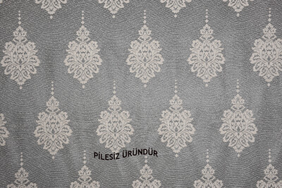 NOKTALI DAMAKS MODEL VİZON RENK PİLESİZ TEK KANAT Fon Perde 300*260 cm - 5