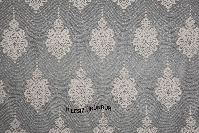 NOKTALI DAMAKS MODEL VİZON RENK PİLESİZ TEK KANAT Fon Perde 300*260 cm - 5