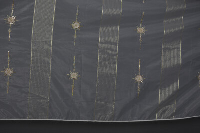 ORGANZE 1050 NAKIŞLI PULLU KREM RENK 5_3 Hazır dikilmiş Pileli Fon Perde 300*260 cm - 8