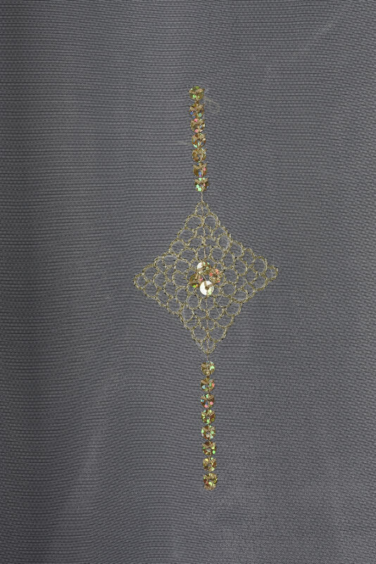 ORGANZE 1150 NAKIŞLI PULLU KREM RENK 5_3 Hazır dikilmiş Pileli Fon Perde 300*260 cm - 3