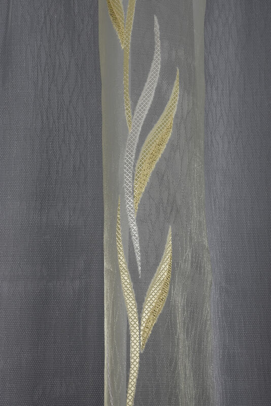 ORGANZE 1250 KREM RENK 5_3 Hazır dikilmiş Pileli Fon Perde 300*260 cm - 2