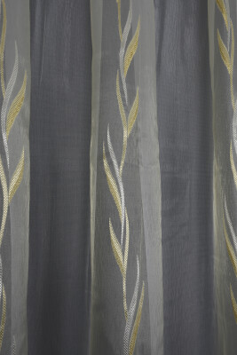 ORGANZE 1250 KREM RENK 5_3 Hazır dikilmiş Pileli Fon Perde 300*260 cm - 3