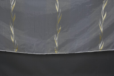 ORGANZE 1250 KREM RENK 5_3 Hazır dikilmiş Pileli Fon Perde 300*260 cm - 5