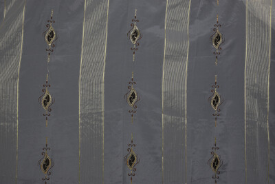 ORGANZE 1350 NAKIŞLI PULLU KREM RENK 5_3 Hazır dikilmiş Pileli Fon Perde 300*260 cm - 4