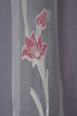 ORGANZE 1550 KREM RENK 5_3 Hazır dikilmiş Pileli Fon Perde 300*260 cm - 2