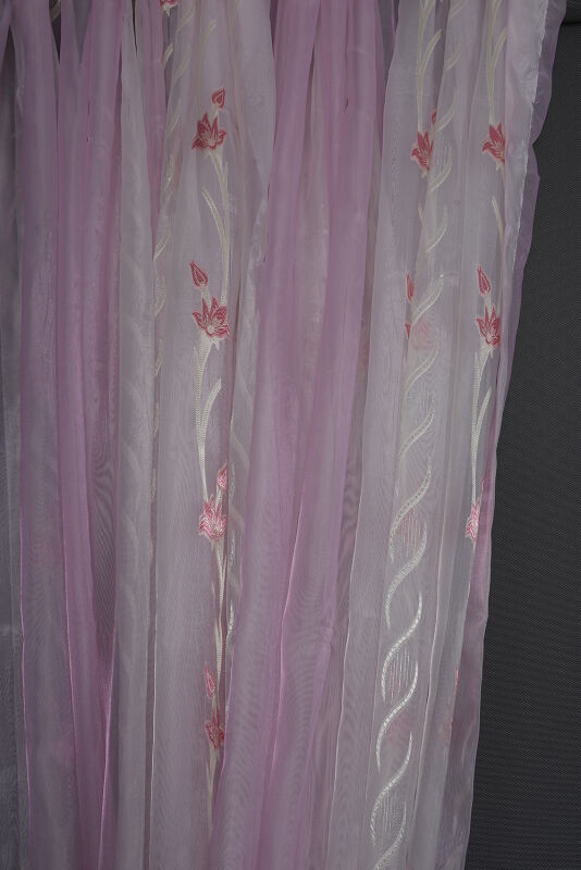 ORGANZE 1550 KREM RENK 5_3 Hazır dikilmiş Pileli Fon Perde 300*260 cm - 8