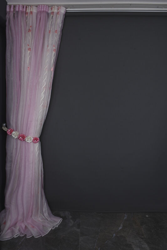 ORGANZE 1550 KREM RENK 5_3 Hazır dikilmiş Pileli Fon Perde 300*260 cm - 10