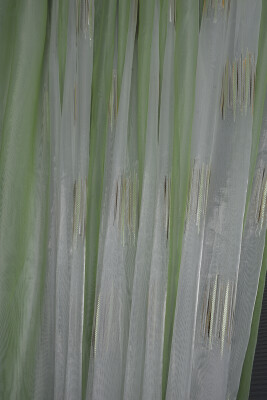 ORGANZE 1650 KREM RENK 5_3 Hazır dikilmiş Pileli Fon Perde 300*260 cm - 7