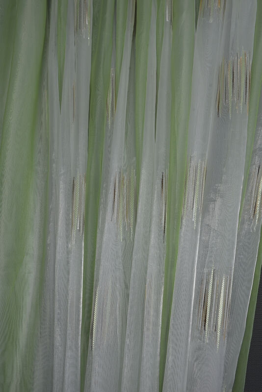 ORGANZE 1650 KREM RENK 5_3 Hazır dikilmiş Pileli Fon Perde 300*260 cm - 7