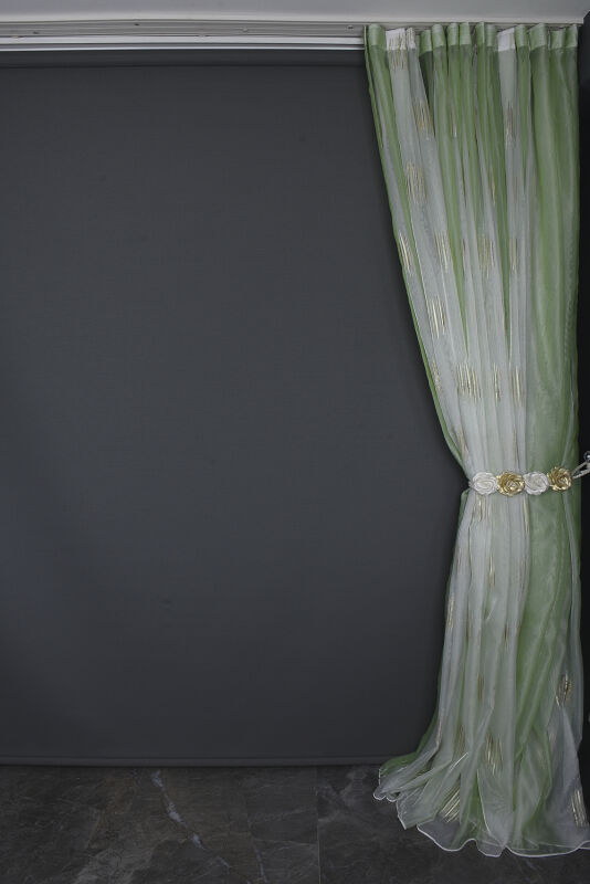 ORGANZE 1650 KREM RENK 5_3 Hazır dikilmiş Pileli Fon Perde 300*260 cm - 10