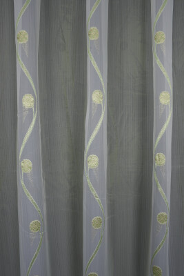 ORGANZE 1750 KREM RENK 5_3 Hazır dikilmiş Pileli Fon Perde 300*260 cm - 2